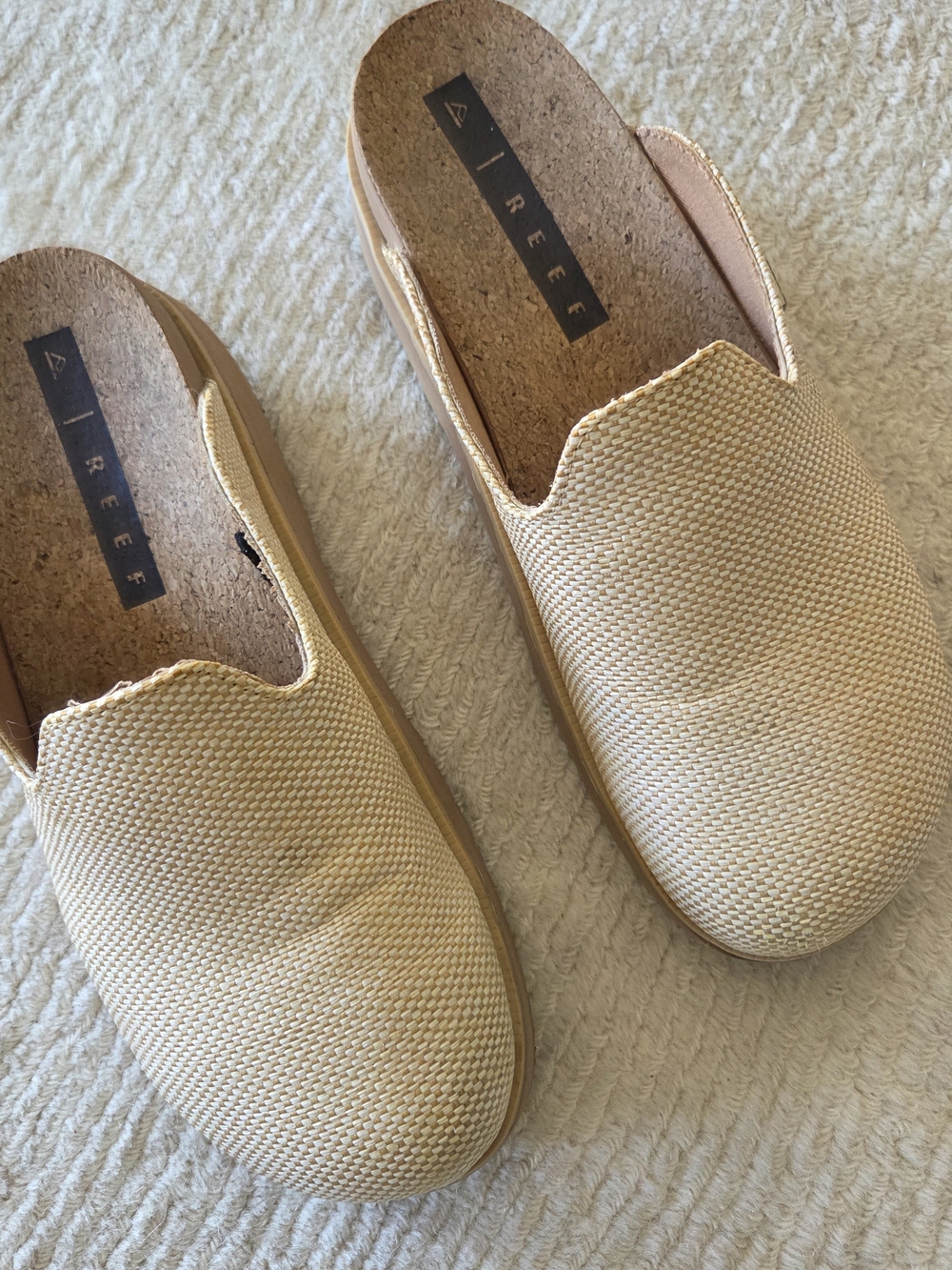 Reef Women’s Slip-On Espadrille Mule - Beige Sz 9 or 9.5 Women